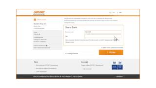 SOFORT Überweisung Beim Shopping direkt per OnlineBanking bezahlen [upl. by Amoeji872]