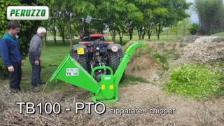 Peruzzo TB100 Chipper PTO Driven 4quot [upl. by Etaner]