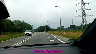 Crossing the GermanDutch border on the B54 N35 in July 2021 [upl. by Schrader]