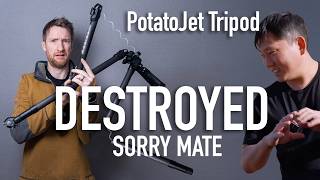 I Destroyed PotatoJets Hydraulic Tripod  Tribex Durability Test [upl. by Damali219]