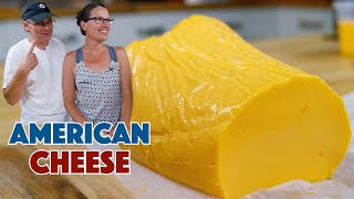 WOW CRAZY Home Made Processed American Cheese Recipe  Glen And Friends Cooking [upl. by Dorcas]