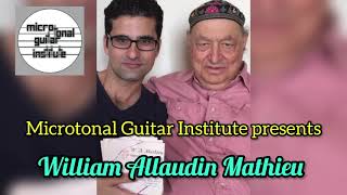 William Allaudin Mathieu  Microtonal Guitar Institute Interview Series 2 [upl. by Lisk660]