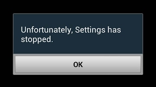 unfortunately settings has stopped حل مشكلة توقف الإعدادات [upl. by Cirle]