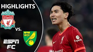 Takumi Minaminos brace lifts Liverpool over Norwich  FA Cup Highlights  ESPN FC [upl. by Eked54]