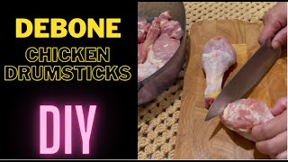 HOW TO DEBONE CHICKEN DRUMSTICK DIY [upl. by Notnirt]