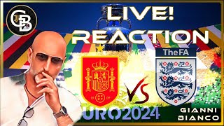 SPAGNA INGHILTERRA  REACTION ALLA FINALE EURO 2024 [upl. by Valentina]