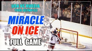 USA vs Russia USSR  Soviet Union 1980 Olympics Hockey  Full Game Miracle on Ice [upl. by Ynabla403]