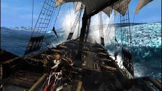 Assassin’s creed 4 black flag best sea shanties whilst sailing ocean waves sounds [upl. by Dygert812]