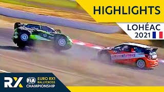 Euro RX1 Rallycross Qualifying Highlights  World RX of Lohéac 2021 Day 1  Rallycross France 2021 [upl. by Ayerhs]