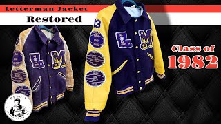 Class of 1982 Letterman jacket Restoration [upl. by Efron]