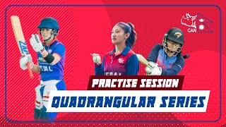 How Nepal Women’s Cricket Team is Gearing Up for the Quadrangular Series🇳🇵 Nepali womens cricket [upl. by Phyl]