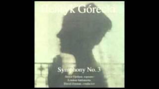 Henryk Górecki  Symphony Nº3 Symphony of Sorrowful Songs Third Movement [upl. by Africah]