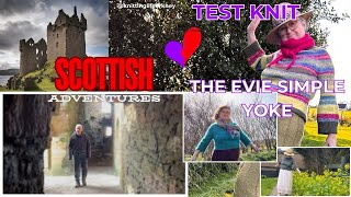 65 Test Knit Evie Yoke  Scottish Adventures  NEW Knitted Cardy Design [upl. by Robbi]