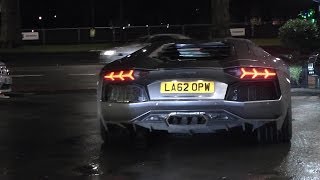 Lamborghini Aventador Hits REV LIMITER [upl. by Dulcle]