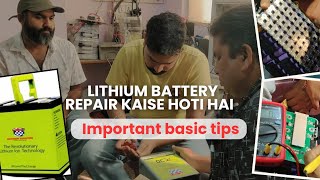 lithium battery repair kaise hoti hai very important basic tips course join now New battery pack ✅ [upl. by Dickie]