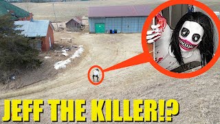 drone catches Jeff the Killer at secret hideout we found him [upl. by Corene425]