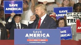 Trump Plays Q Anon Theme Song Over INSANE Rally Speech [upl. by Trebmer]