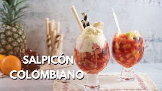 Salpicón colombiano Coctel de frutas fácil y delicioso [upl. by Sitruc899]