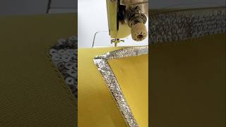 Sewing Tips And Tricks For Squin Joint Lace Perfectly Attach Between Two Fabrics Shorts Viral [upl. by Hokanson]