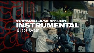 Central Cee x Dave  Sprinter Instrumental [upl. by Arnaud313]