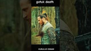 Gotuk death  Kurulus Osman season 3 episode 68 shorts [upl. by Enihpled]