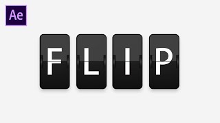 After Effects Tutorial Flipboard Animation  Flip Text Animation [upl. by Inahc]