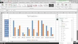 excel246  Filtrowanie na wykresach  Excel 2013 [upl. by Noied]