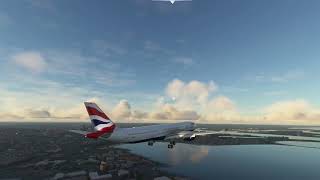 MSFS2020 HEADWINDS A330 900 BRITISH AIRWAYS LANDINGA AT BOSTON [upl. by Elimac]