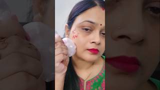 Polythene Bag flower Makeup 🌼 😱 makeup shortvideo shorts youtube views [upl. by Llenram]