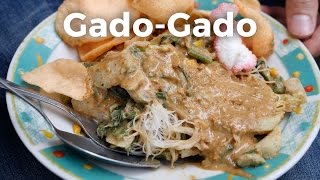 Jakarta Street Food  Local Indonesian GadoGado [upl. by Wakeen]