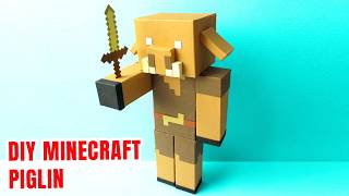 STOP Buying Minecraft Figures and MAKE Your Own  DIY Minecraft Piglin From Scratch [upl. by Arodaeht941]