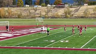 Whitefishs Charlize Ulrich scores on a penalty kick against Hamilton in the 71st minute [upl. by Marquet]