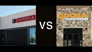 ANSWERING AN AGEOLD QUESTION  CHIPOTLE VS QDOBA  Food Review III [upl. by Blight]