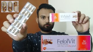 Fefol Vit Capsules  Unboxing amp Review  Benefits  Iron Vitamins amp Folic Acid Supplement  GSK [upl. by Reade721]