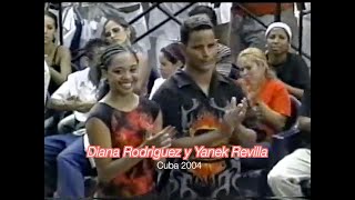 Yanek Revilla y Diana Rodriguez  bailar salsa casino dancing cuba 2004 [upl. by Waltner]