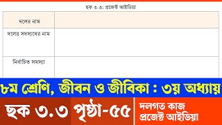 Class 8 Jibon o Jibika Chapter 3 Page 55  ৮ম শ্রেণির জীবন ও জীবিকা পৃষ্ঠা ৫৫  দলগত কাজ [upl. by Golding]