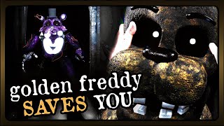 Golden Freddy SAVES YOU From Shadow Freddy amp Afton FNAF 2 Reimagined Night 6 [upl. by Wardle]