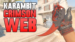 ★ CS2 Karambit Crimson Web FACTORY NEW  CS2 Knife Gameplay [upl. by Eves394]