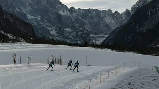 Crosscountry skiing Planica Nordic Centre [upl. by Katlaps]