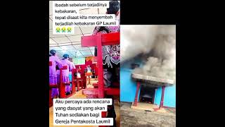 Kebakaran Gereja Pentakosta Lau Mil Sialaman Desa Lau Mil Kecamatan Tigalingga Dairi [upl. by Cloutman]