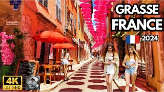 Walking tour in Grasse France 4k  French riviera  Old town of Charm Grasse France [upl. by Trinette993]