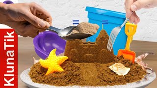 ASMR Kluna Tik Eating SAND CASTLE  Kluna Tik Makan Pasir Mainan  ASMR Eating Sounds [upl. by Sammons]