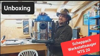 Unboxing Scheppach NTS 20 BilligWerkstattsauger [upl. by Atiuqcaj183]