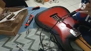 Installing Prewired Pickguard HH Pickups w Coil Splitting [upl. by Myrlene614]