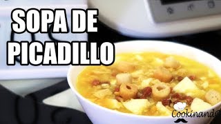 CALDO DE POLLO  SOPA DE PICADILLO THERMOMIX [upl. by Sessilu111]