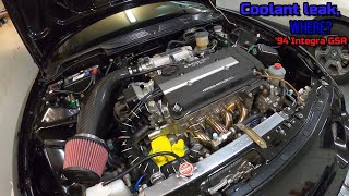 Coolant Leak Where  94 Integra GSR [upl. by Wolk870]