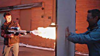 Flamethrower vs Aerogel [upl. by Savvas]