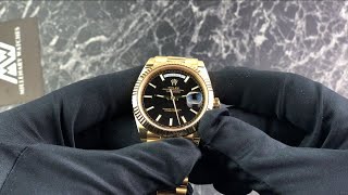 Rolex President DayDate 228238 Black Dial Unboxing amp Presentation [upl. by Swan]