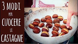 3 MODI PER CUOCERE LE CASTAGNE  How to Cook Chestnuts [upl. by Lateehs879]