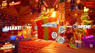 OPENING LAST PRESENT IN FORTNITE WINTERFEST [upl. by Kacey]